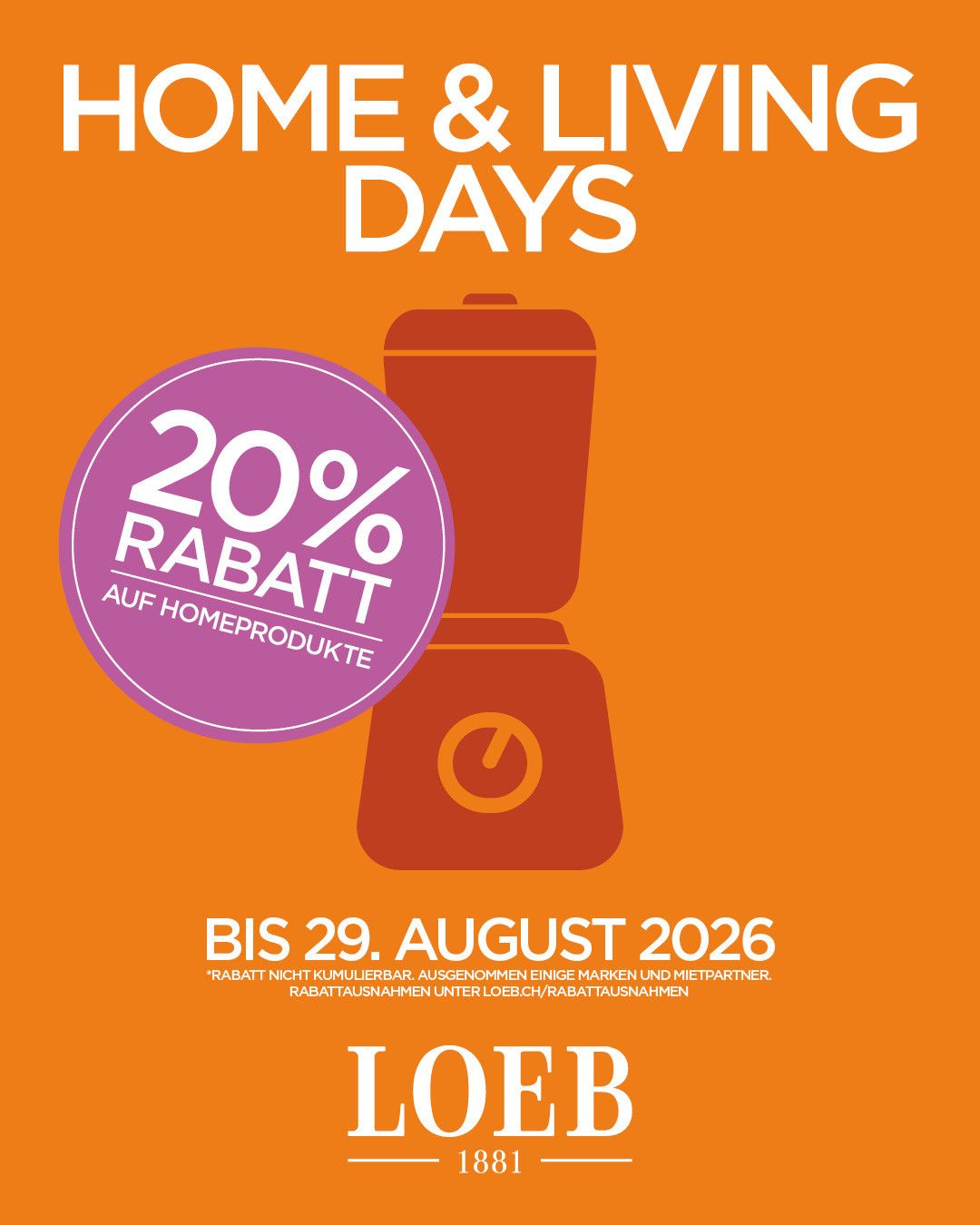 Zuhause verdient das Beste. ✨ Bei ausgewählten Home &amp; Living Produkten sparst du jetzt 20% von Deko bis Tischkultur. Vorbeikommen und inspirieren lassen! ⁠
⁠
#loeb #homedecor #wohnen #interior