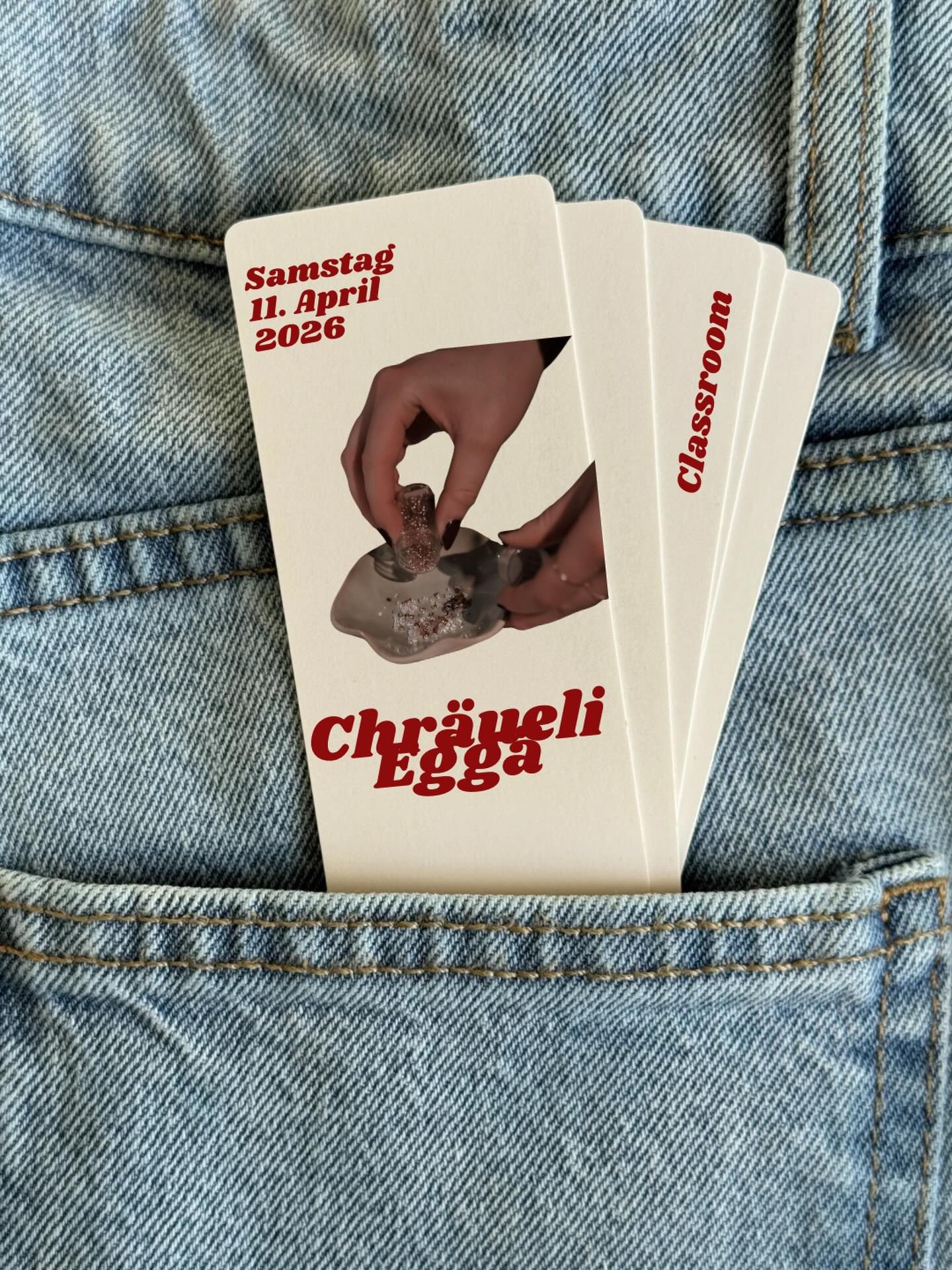 ✨ Chräueli Eggä ✨
 
Samstag, 11. April 2026 | 14:00–16:00
 
Tauche ein in einen kreativen Samstagnachmittag im Herzen von Bern 💫
Gestalte dein eigenes Schmuckstück ob Armband, Halskette, Fusskette oder Schlüsselanhänger aus einer liebevoll ausgewählten Perlenkollektion. Sichere dir deinen Platz und gönn dir diesen besonderen Moment allein oder mit deiner Lieblingsperson 💕 loeb.ch/classroom