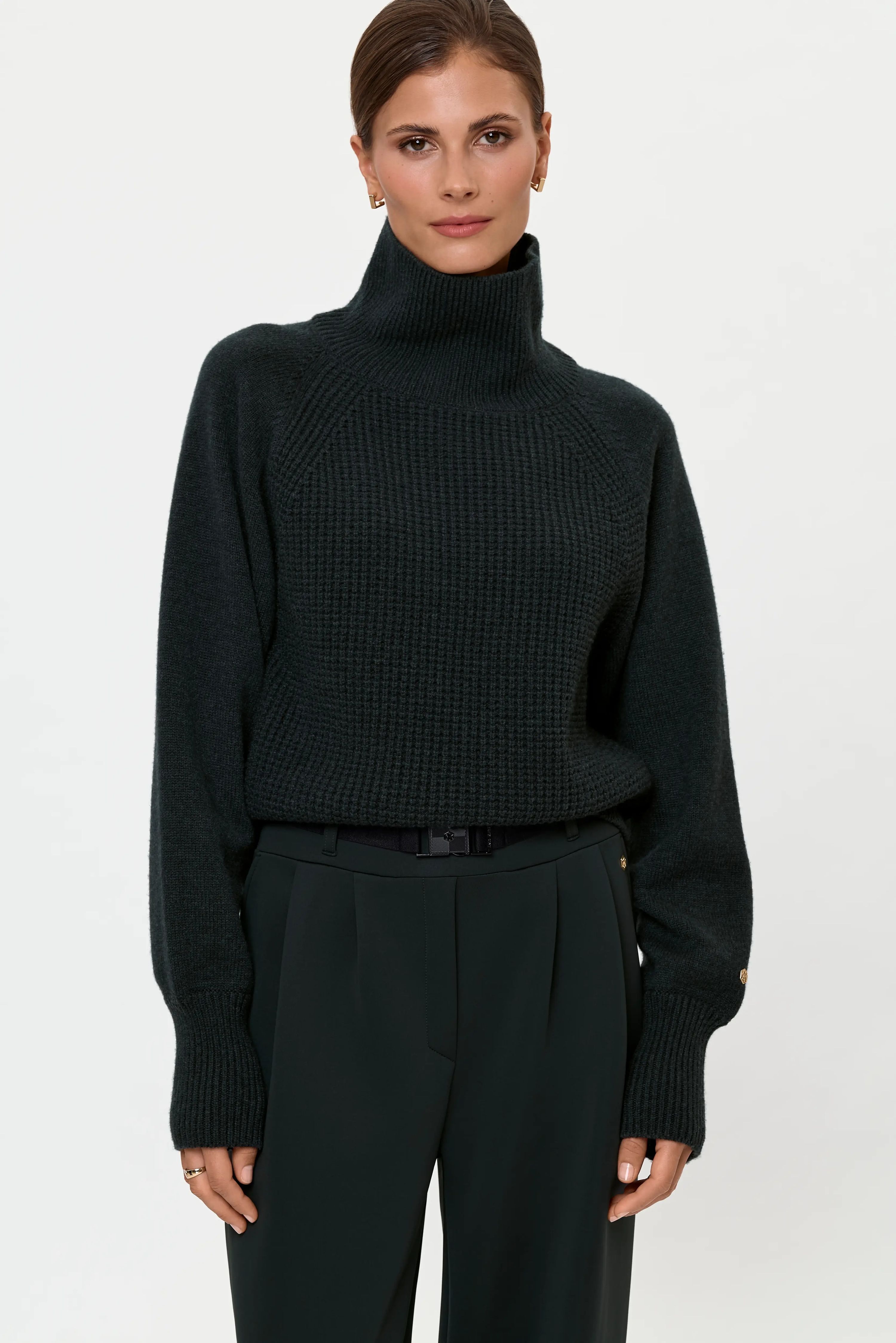 CRISCRA Cashmere Turtleneck forest
