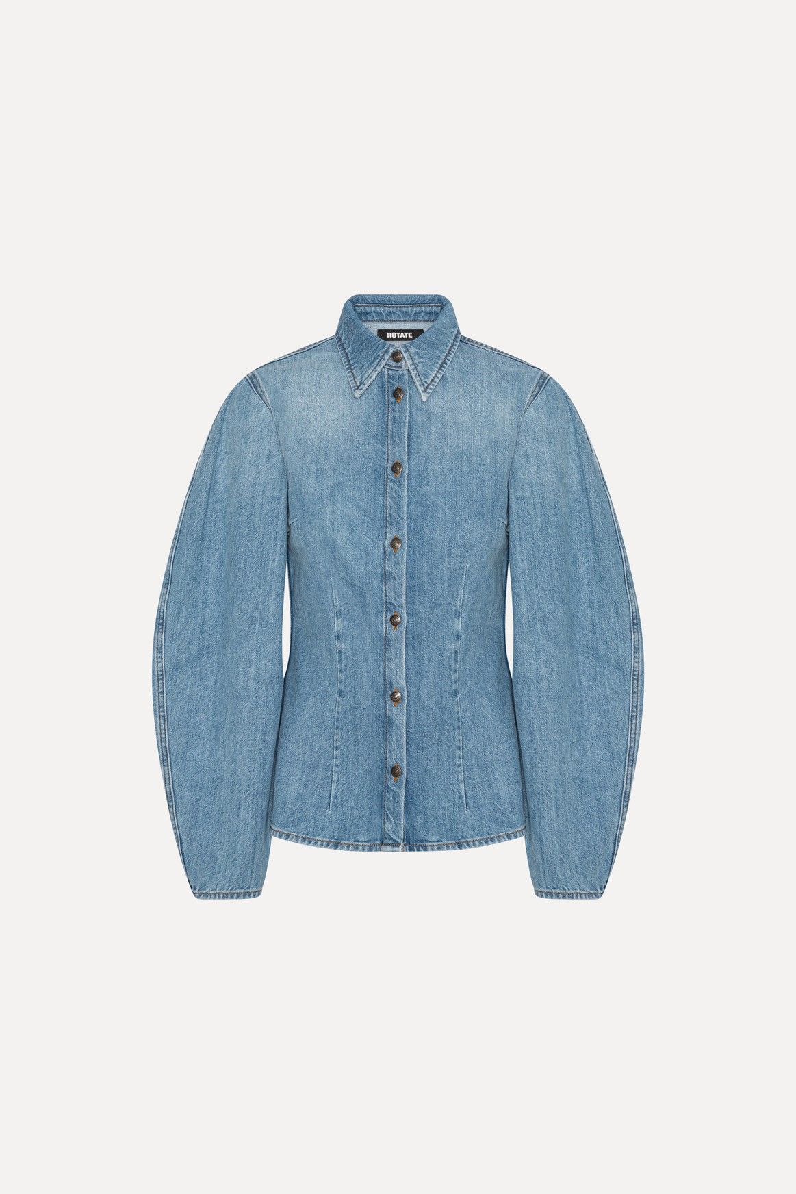 Denim Fitted Hemd