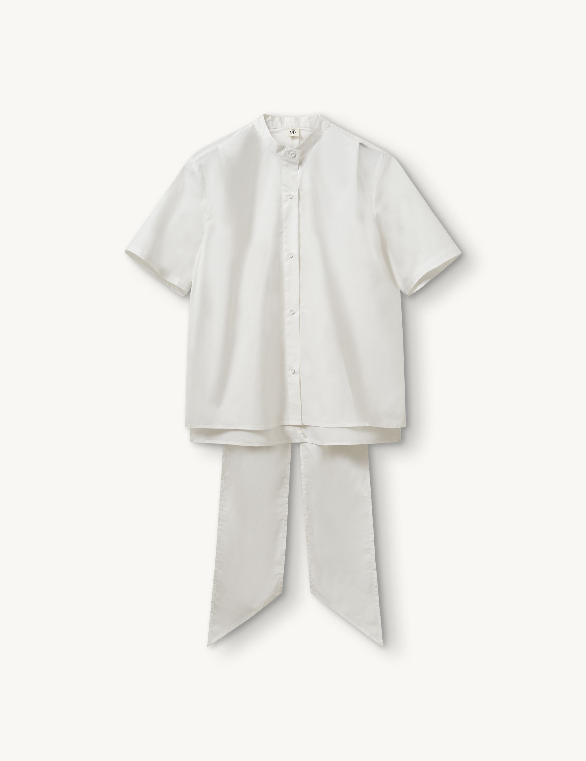 Cyprus Scarf Shirt White