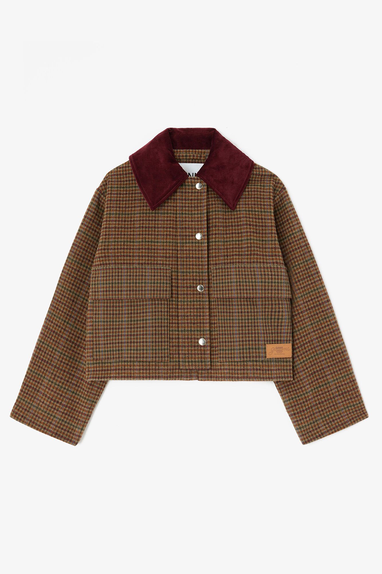 Jacke aus kariertem Twill