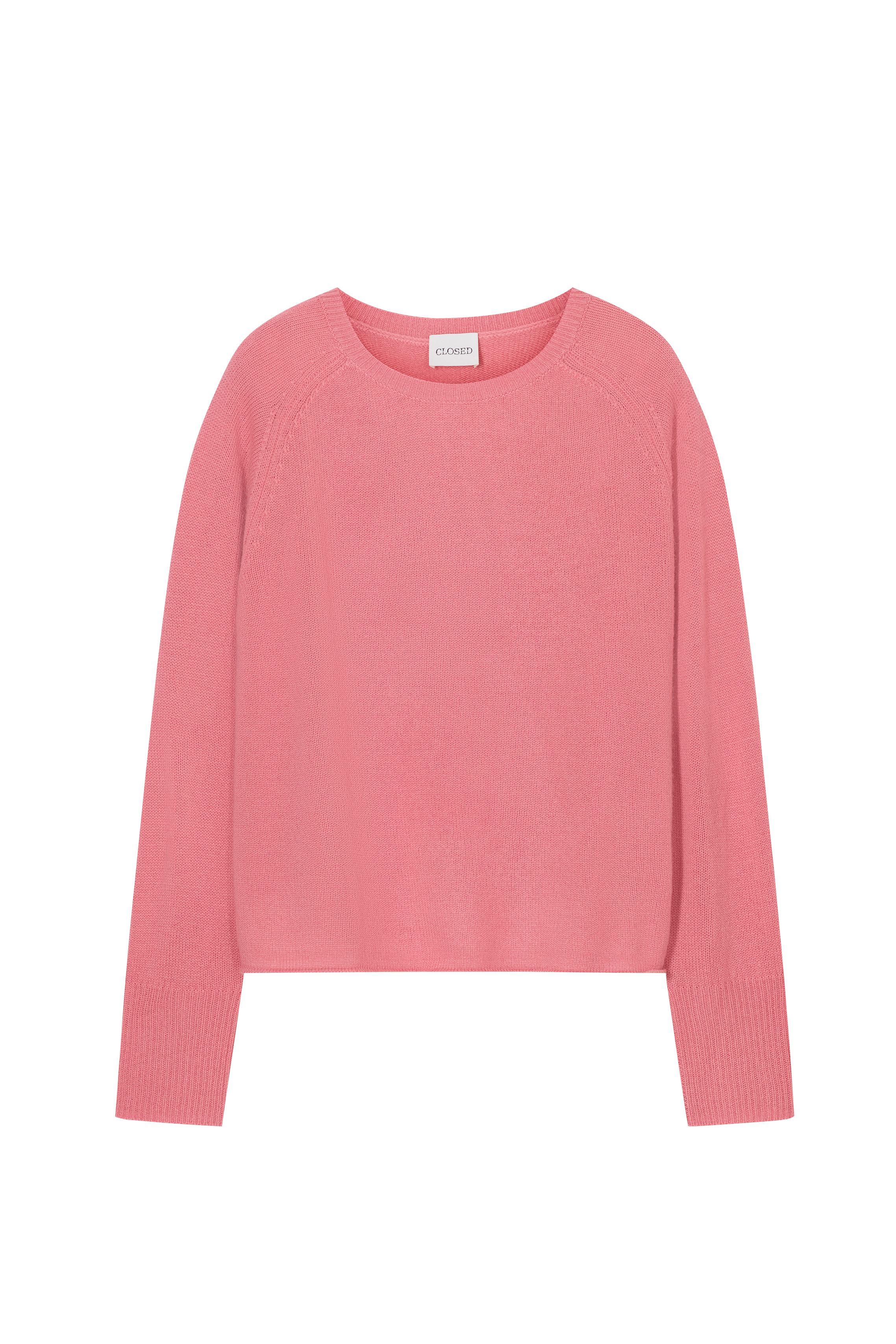 Crew neck roll hem