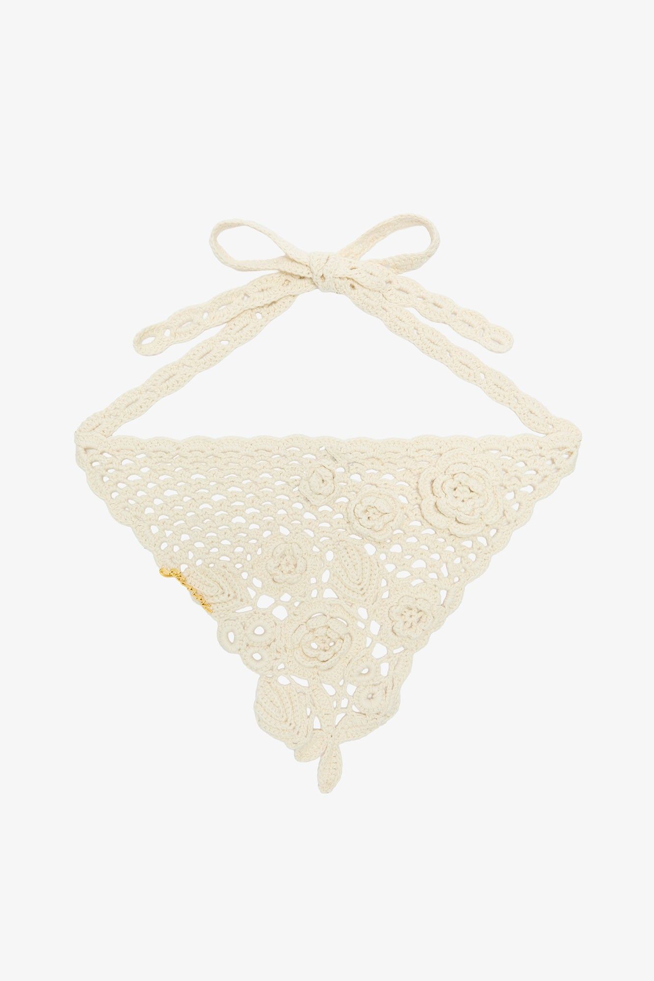 Head Scarf in Cotton Crochet