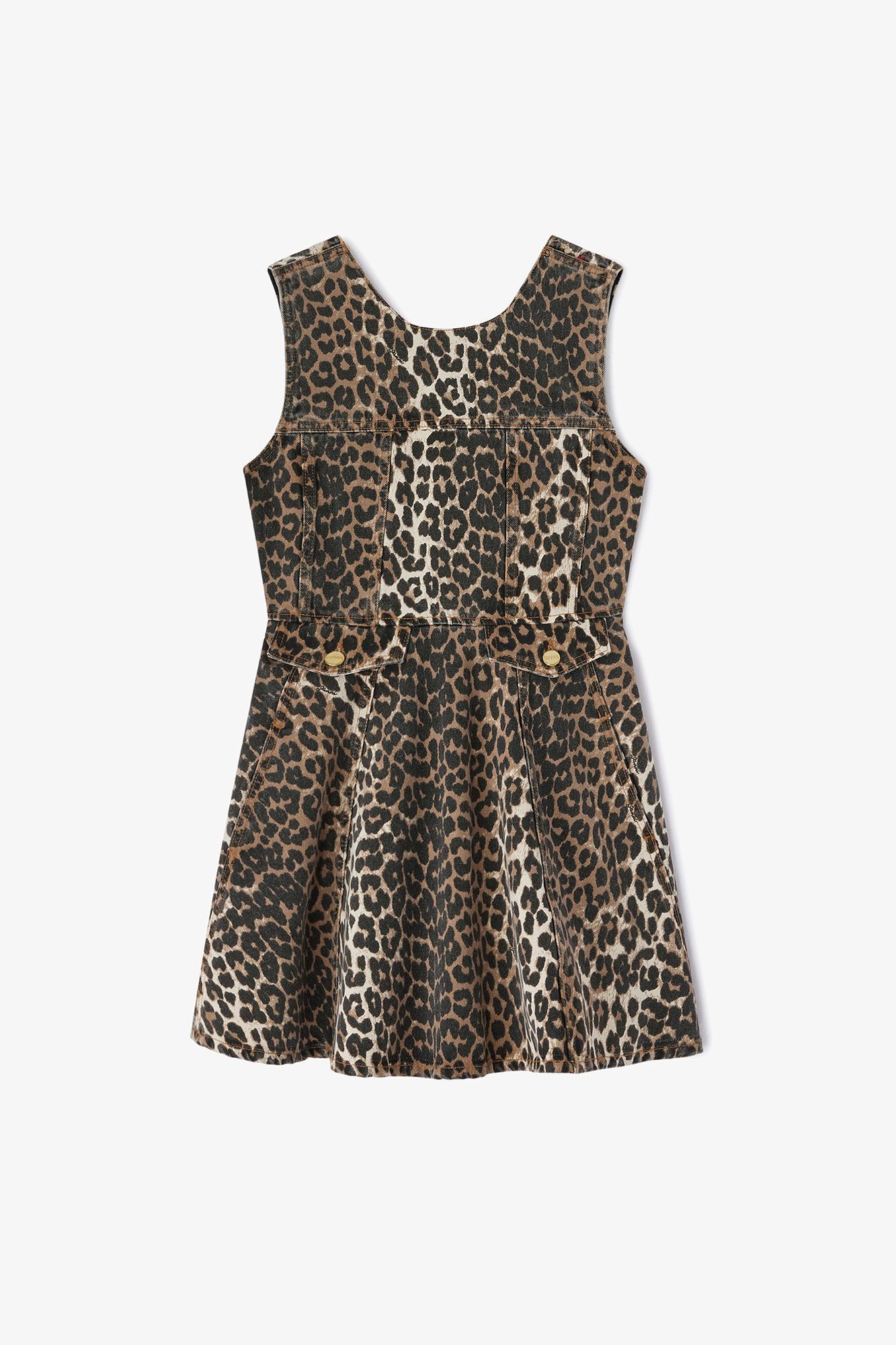 Print Flounce Mini Kleid