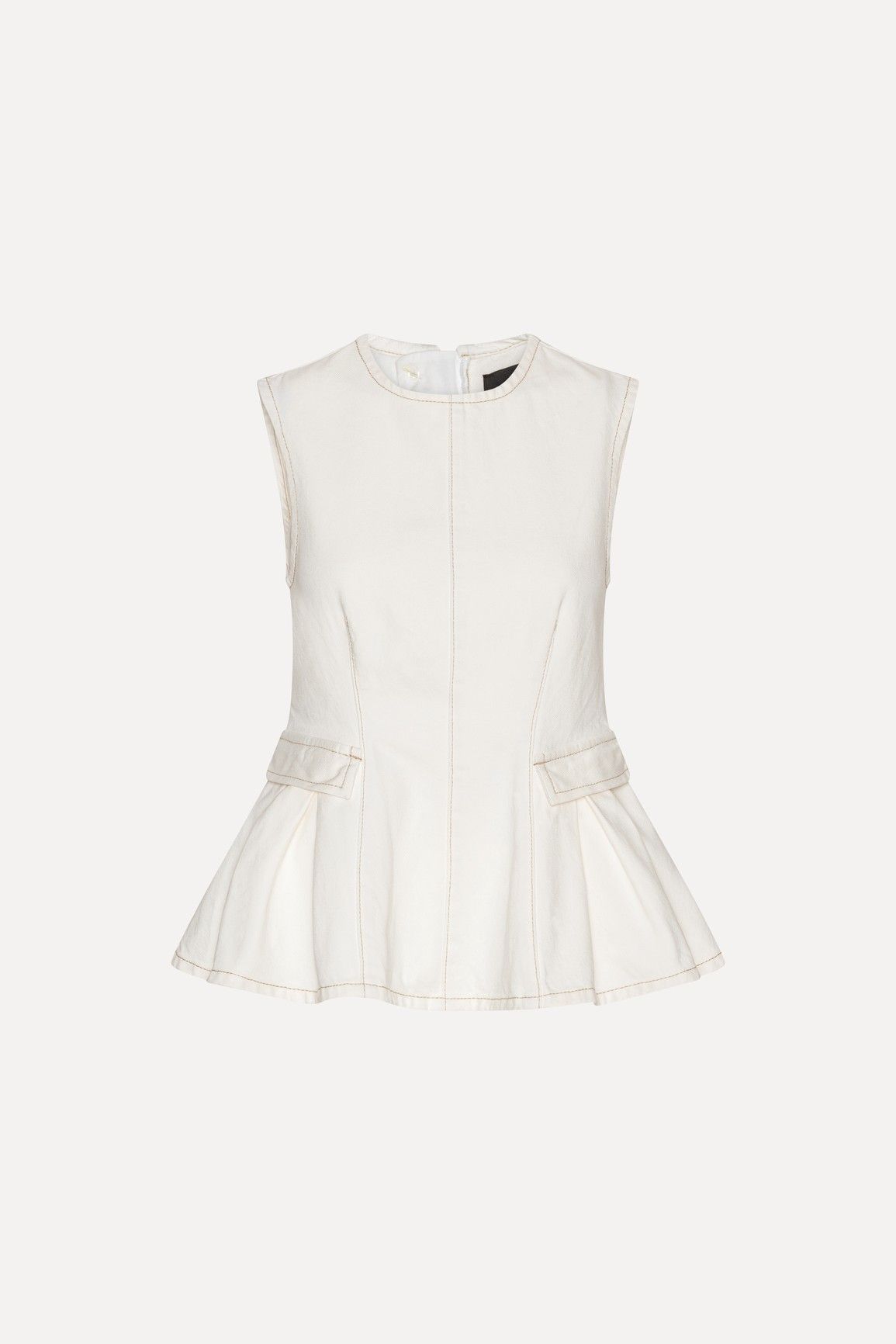 Peplum Denim Top