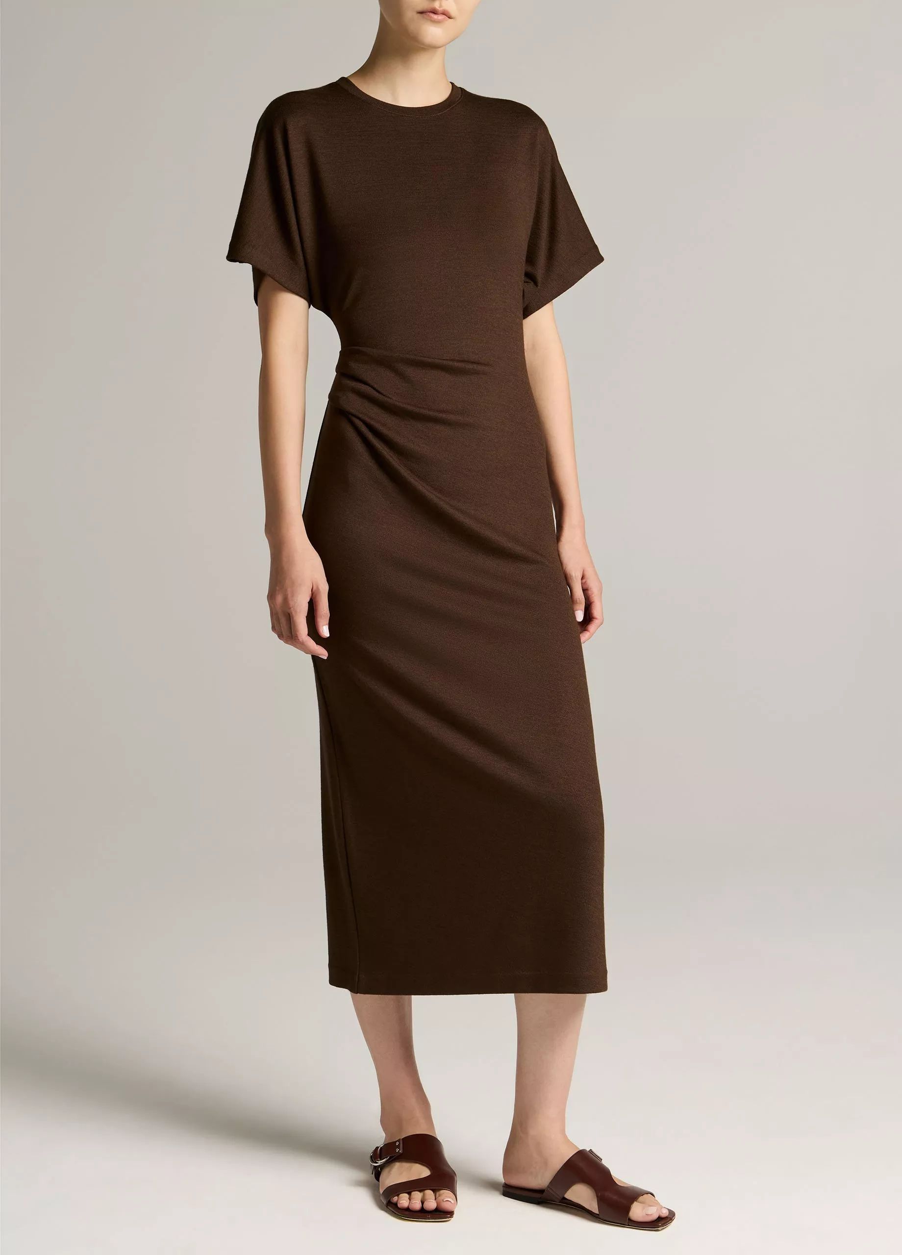 Side Rouche Kleid