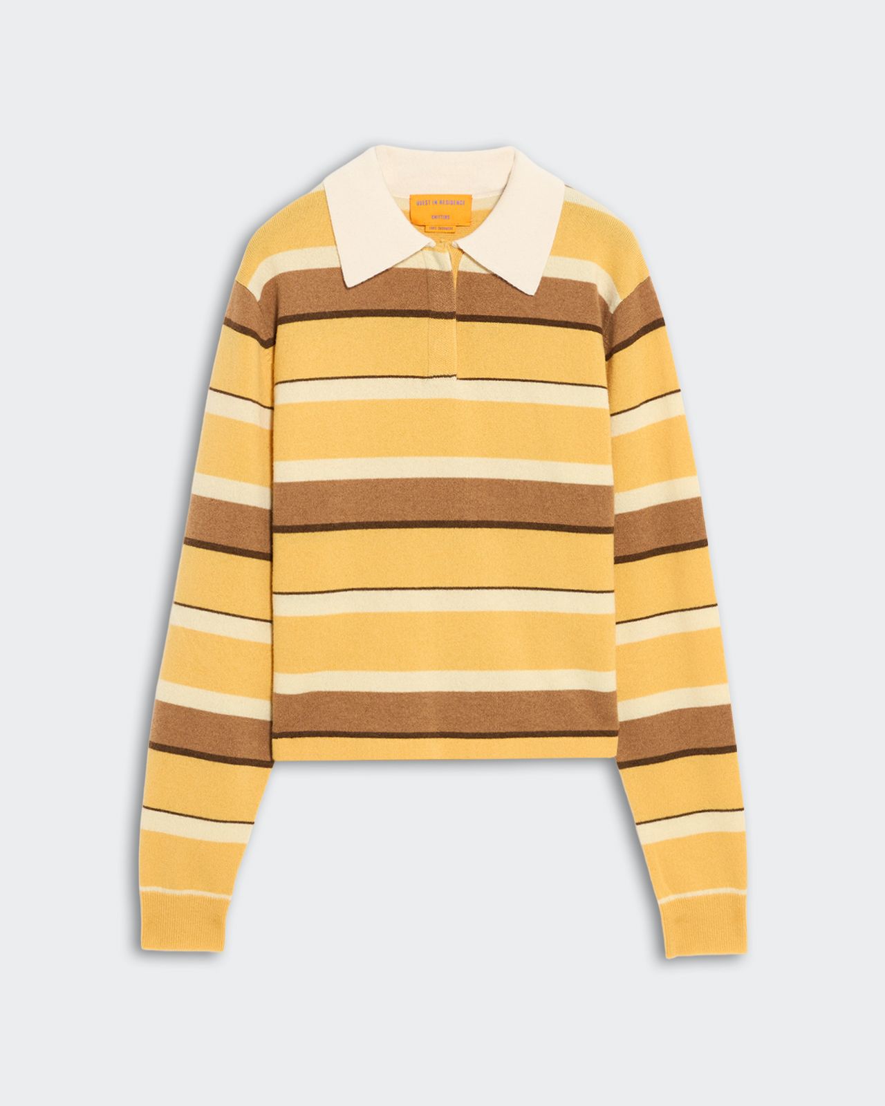 Cropped Stripe Rugby Pullover