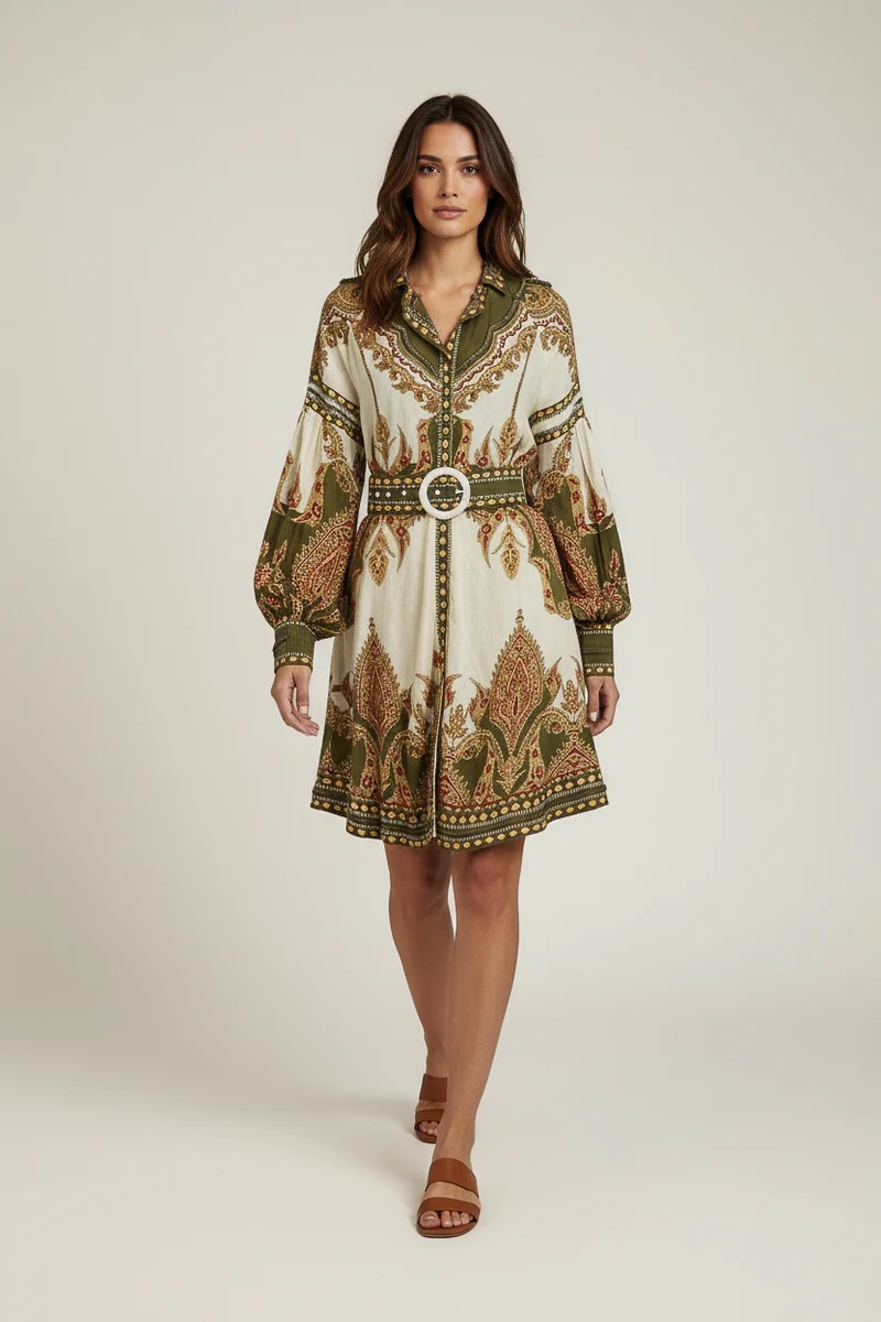 The Paisley Printed Kleid