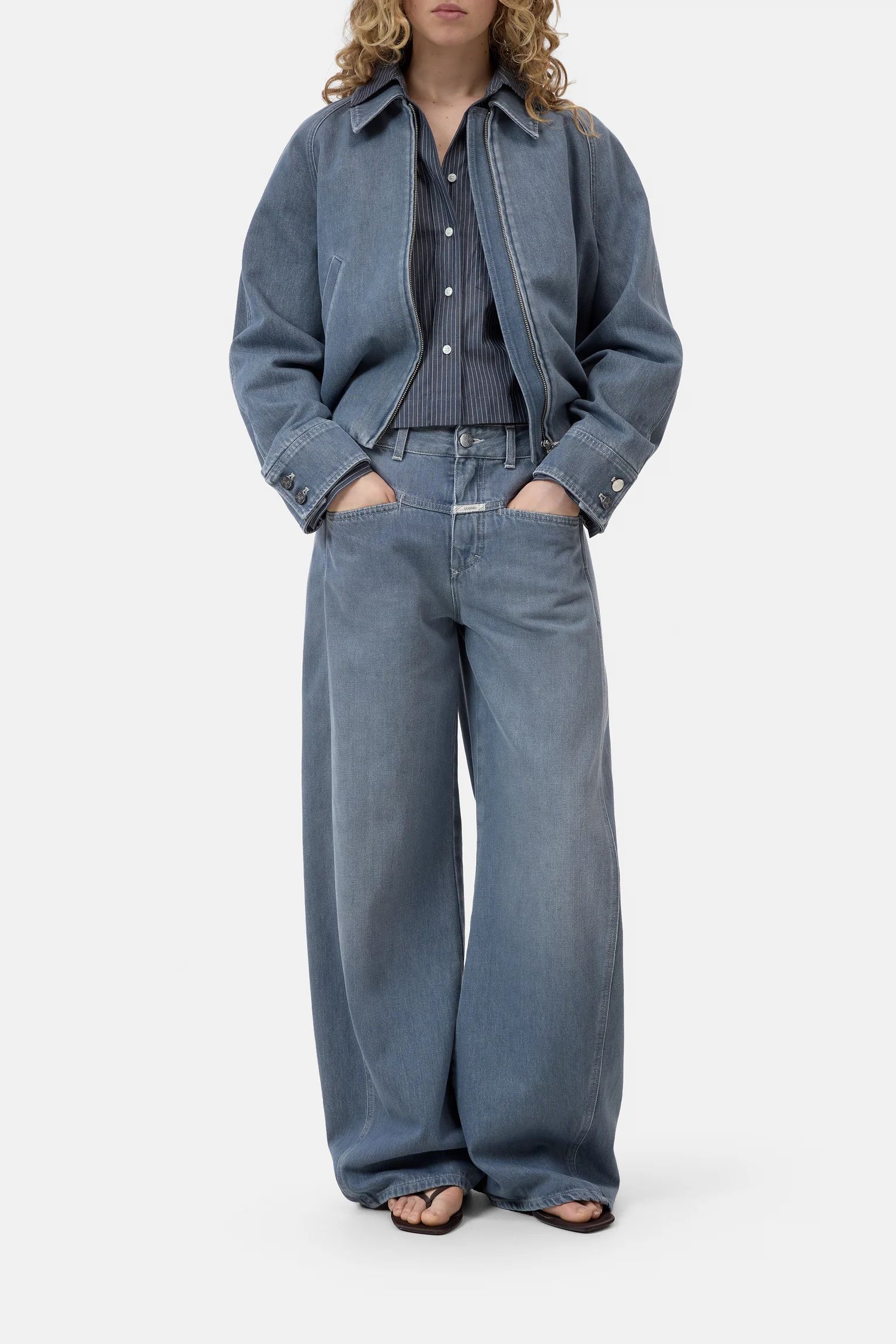 Denim raglan Jacke 