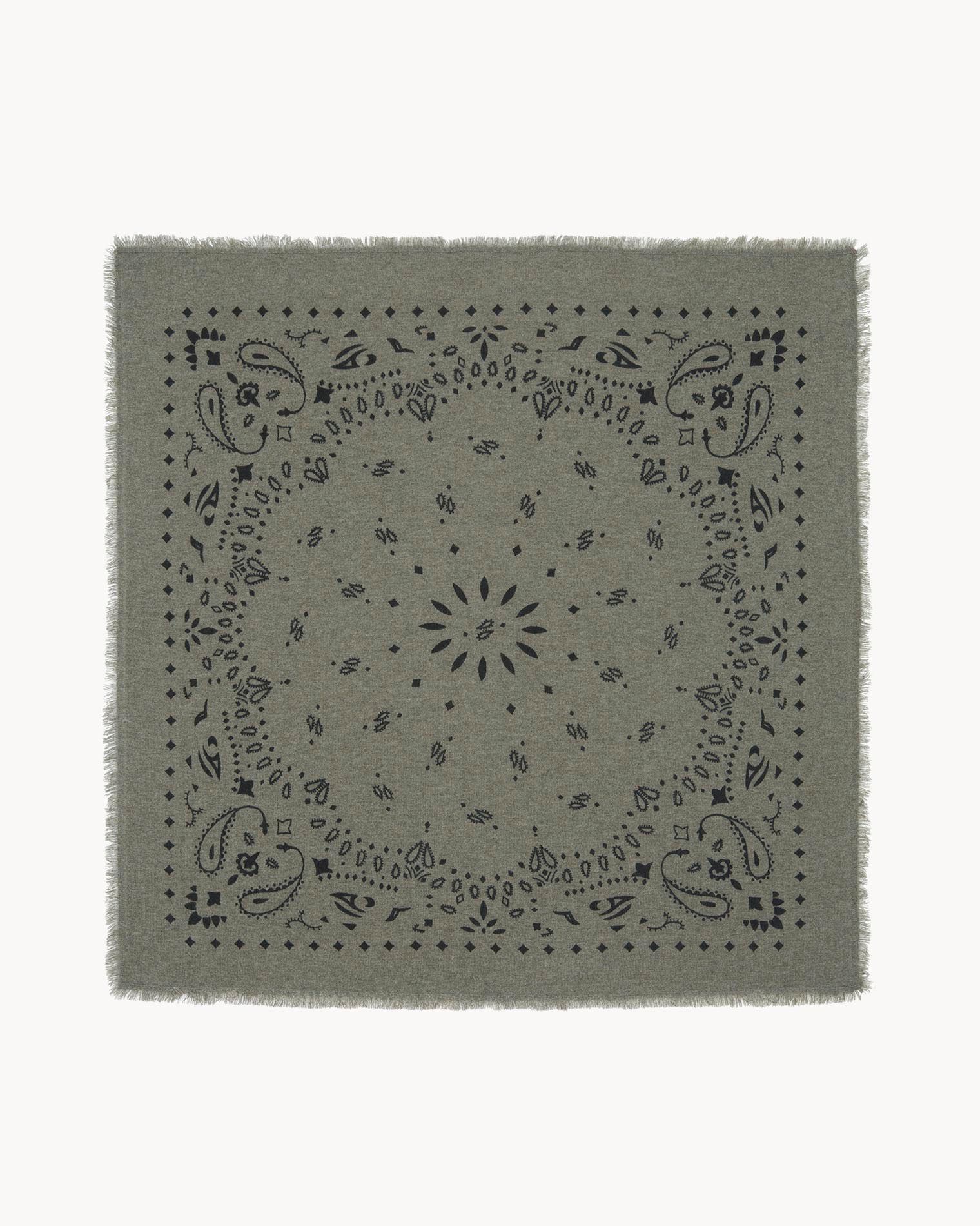 Large Bandana Hachiko marl khaki