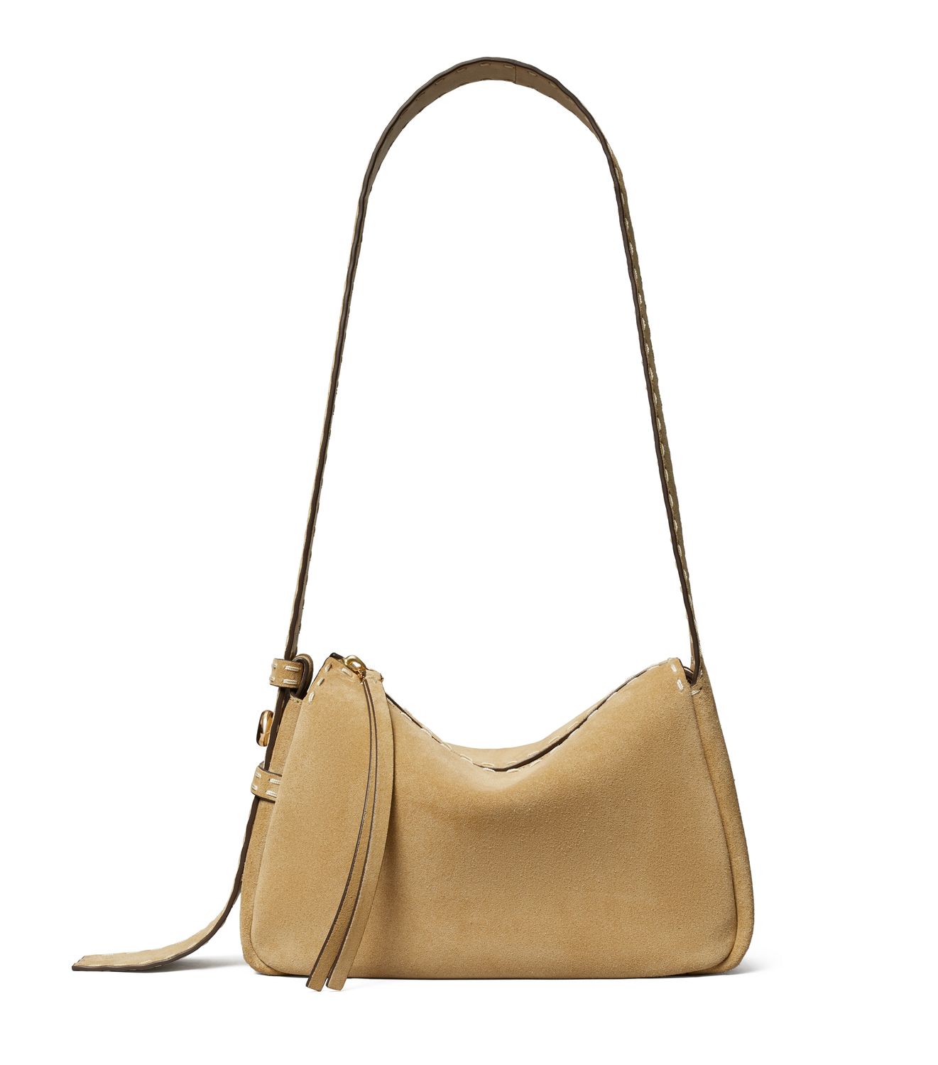 Romy Suede Pick Stitch Tasche