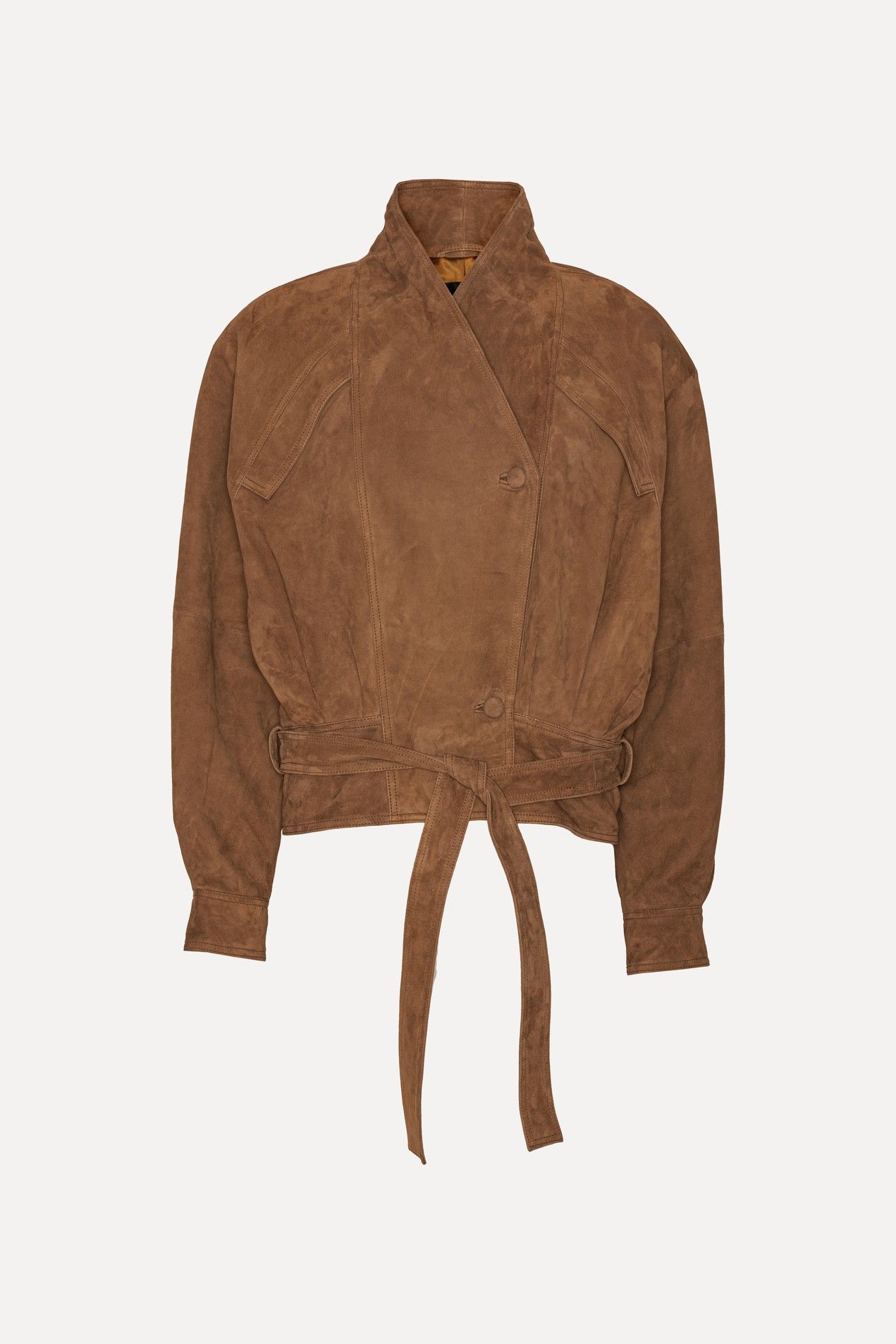 Suede Bomber Jacke