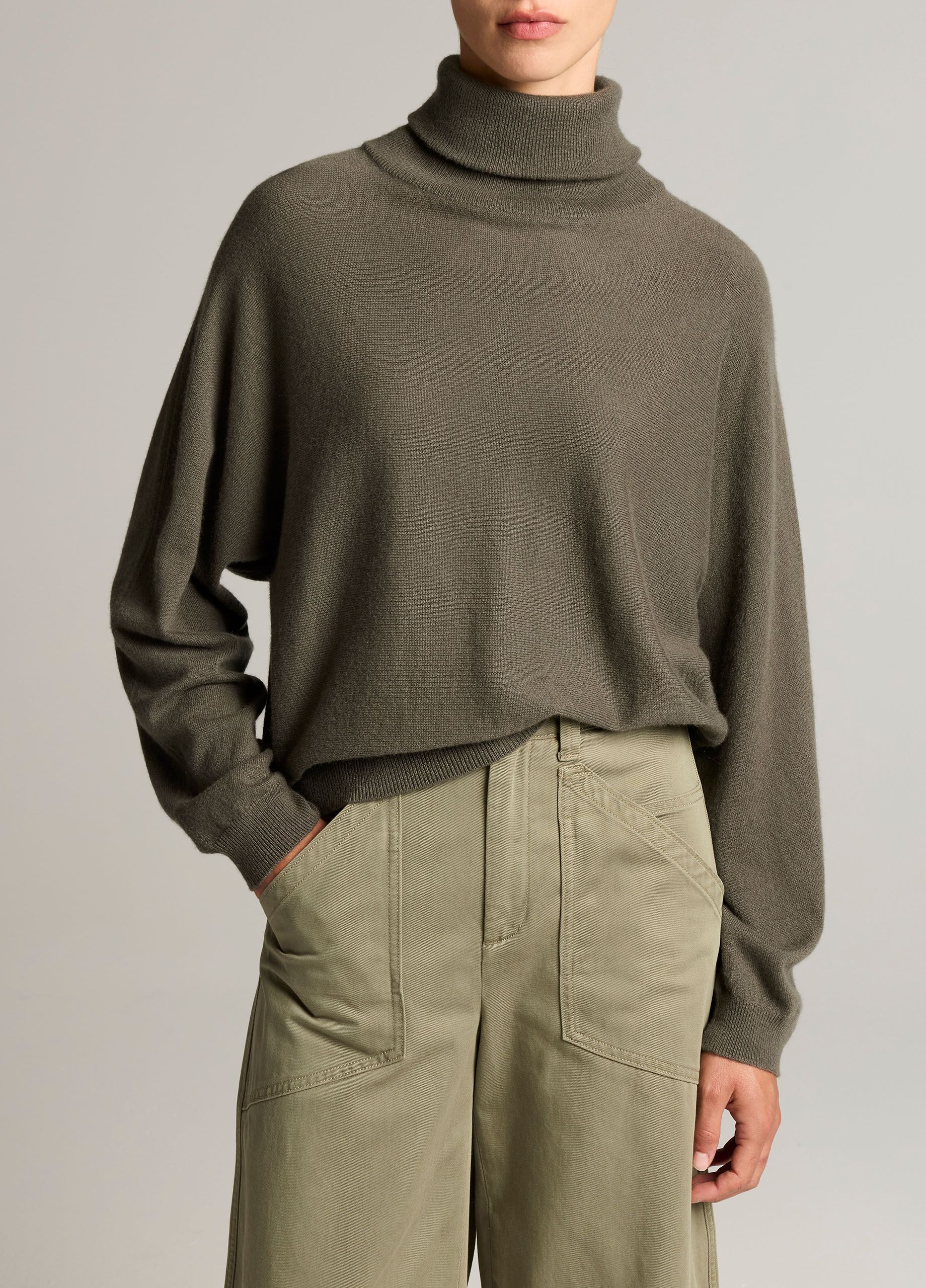 Dolman Turtleneck Pullover
