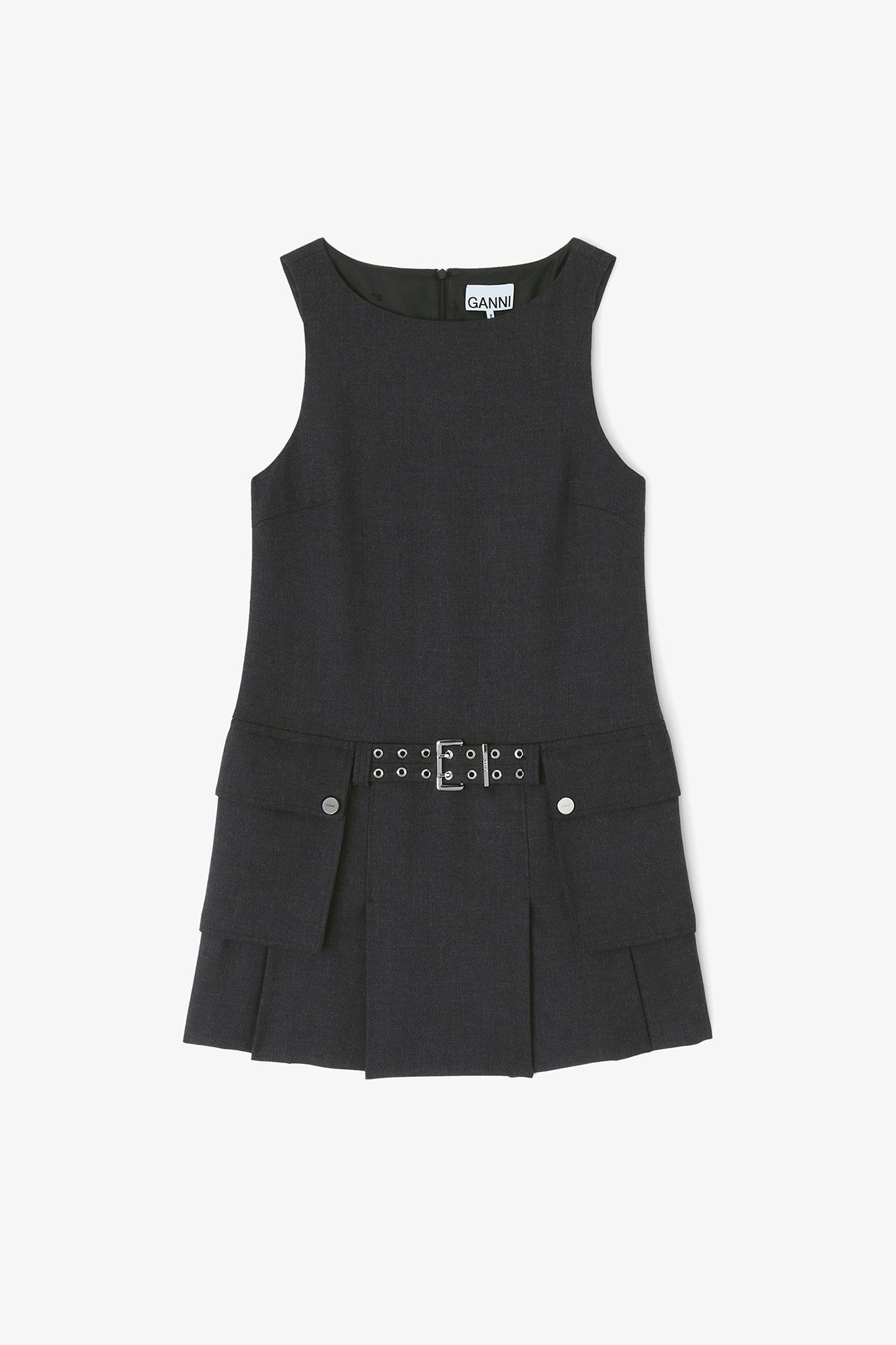 Suiting Belted Mini Kleid