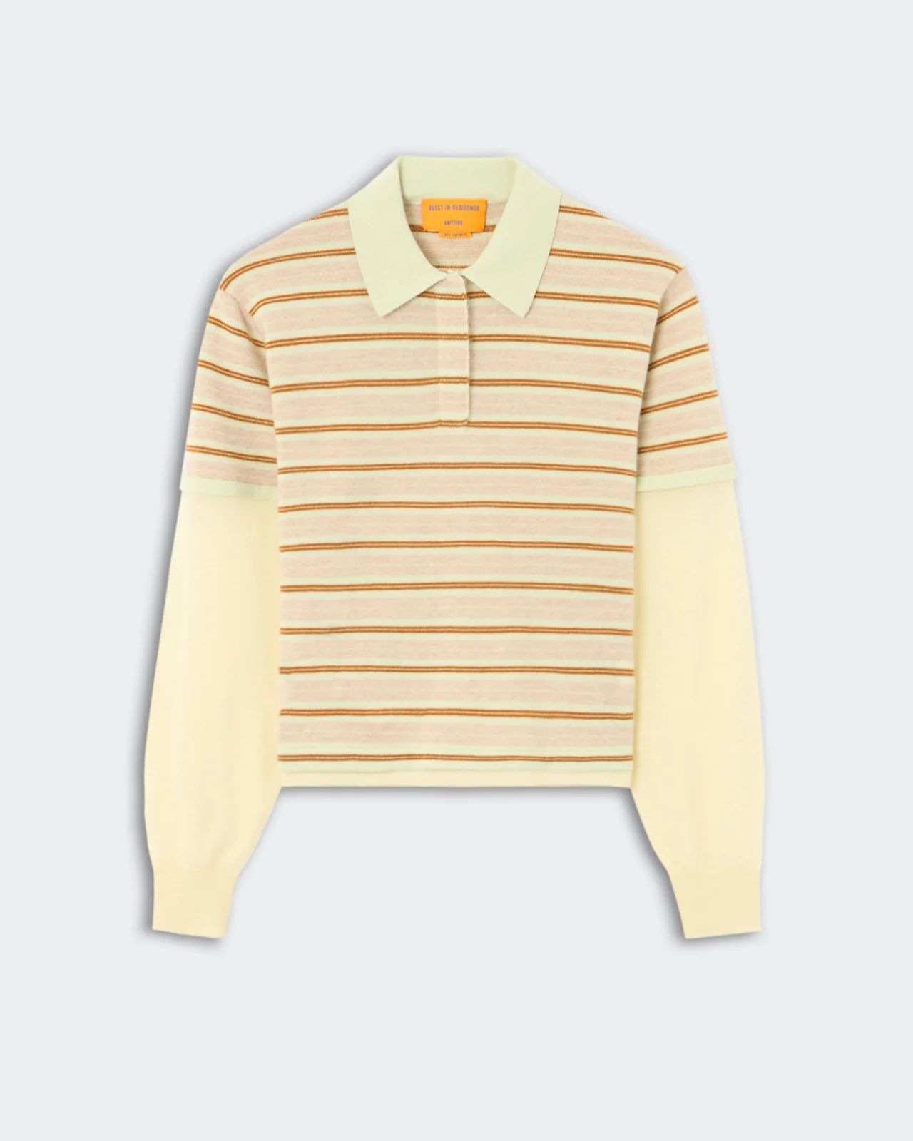 Layered Stripe Rugby Pullover