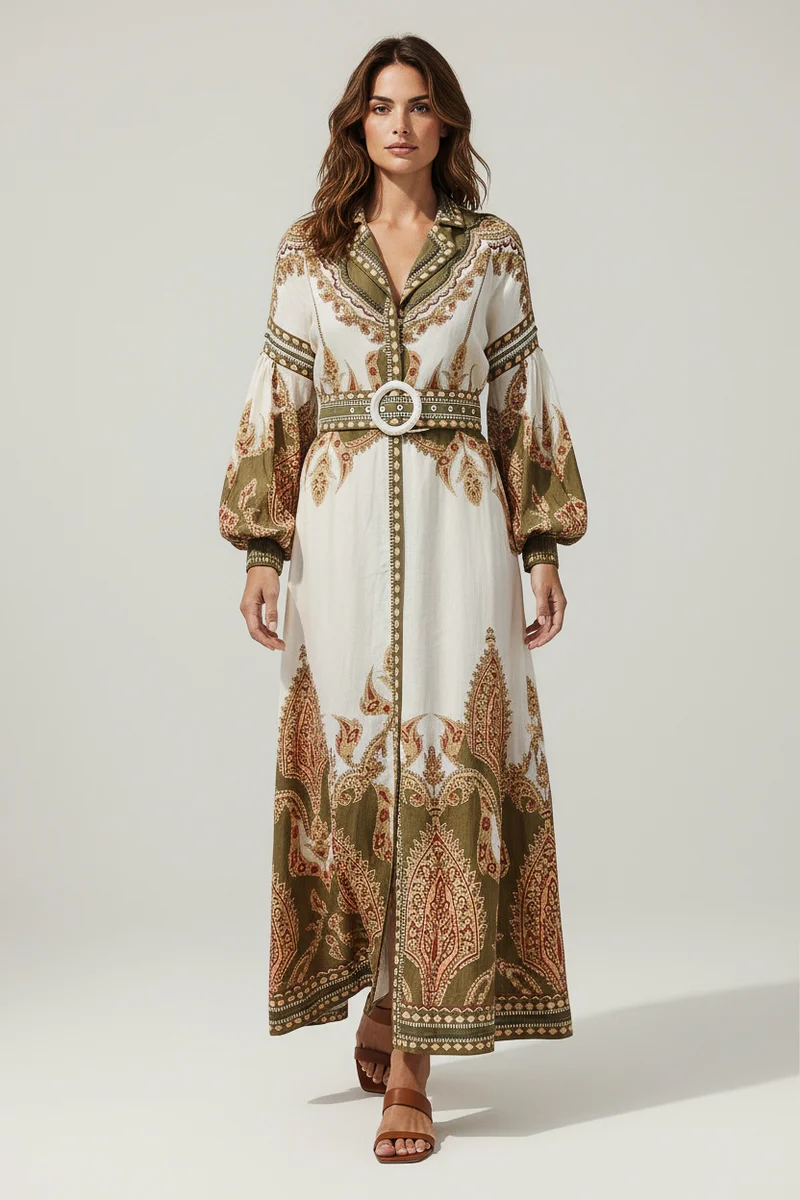 The Paisley Printed Kleid