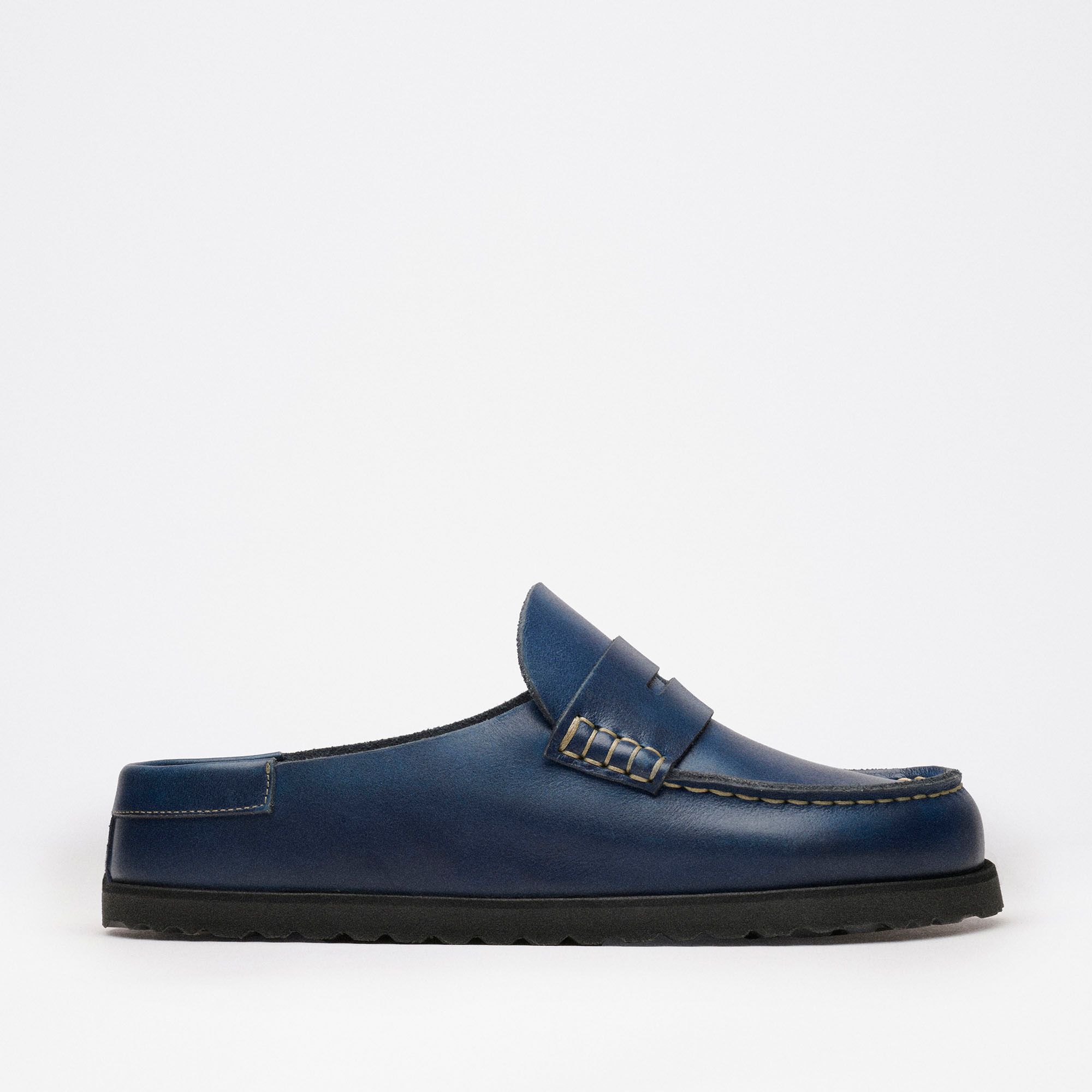 Naples Wrapped Lea Midnight Navy