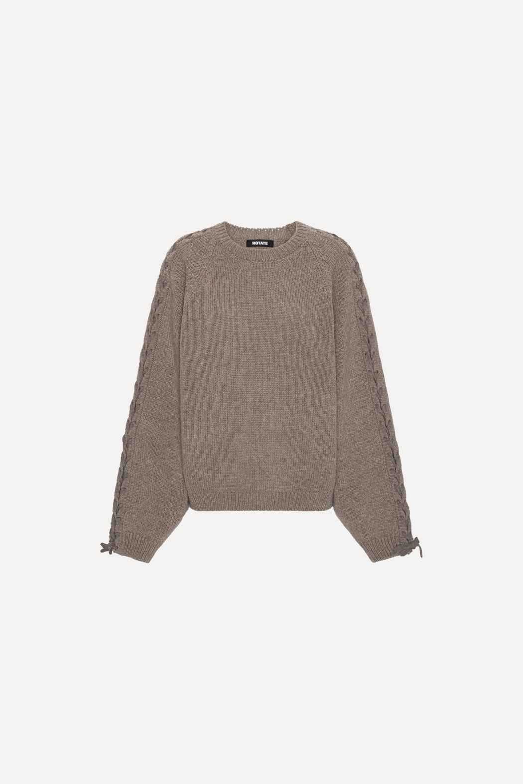Knit Lacing Jumper Taupe