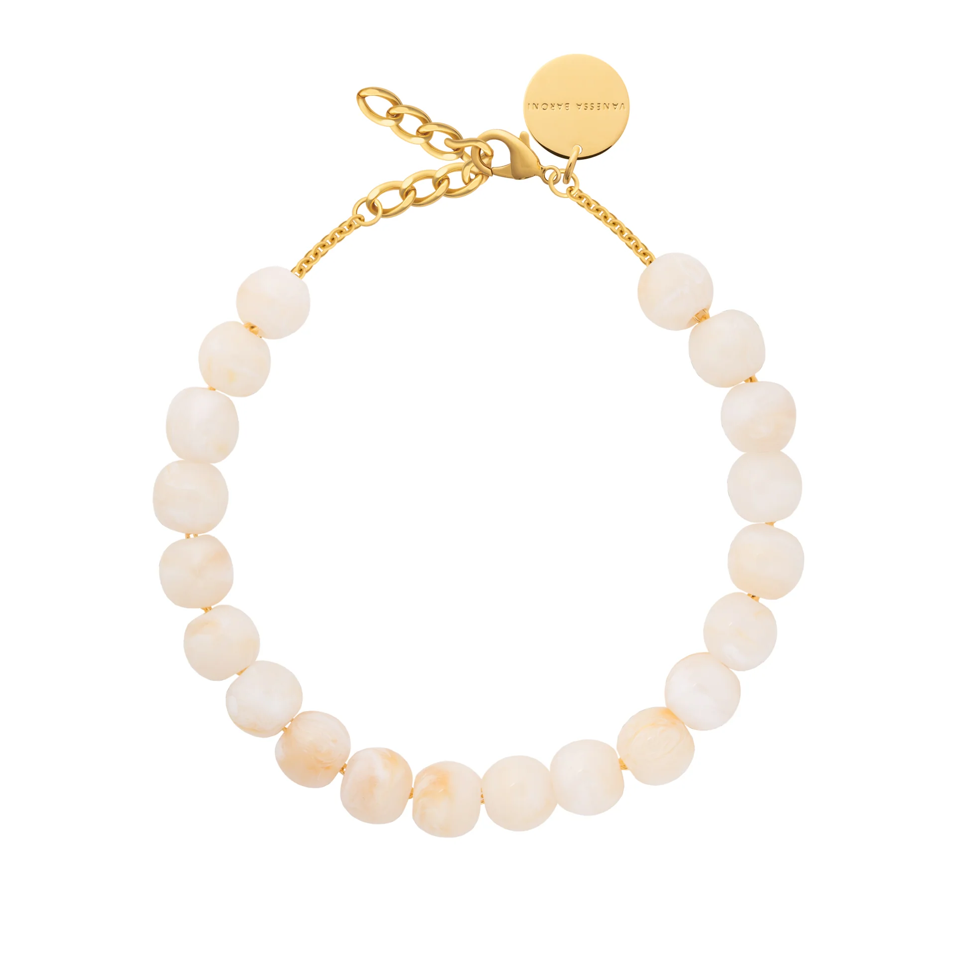 Small Beads Necklace pearl marble