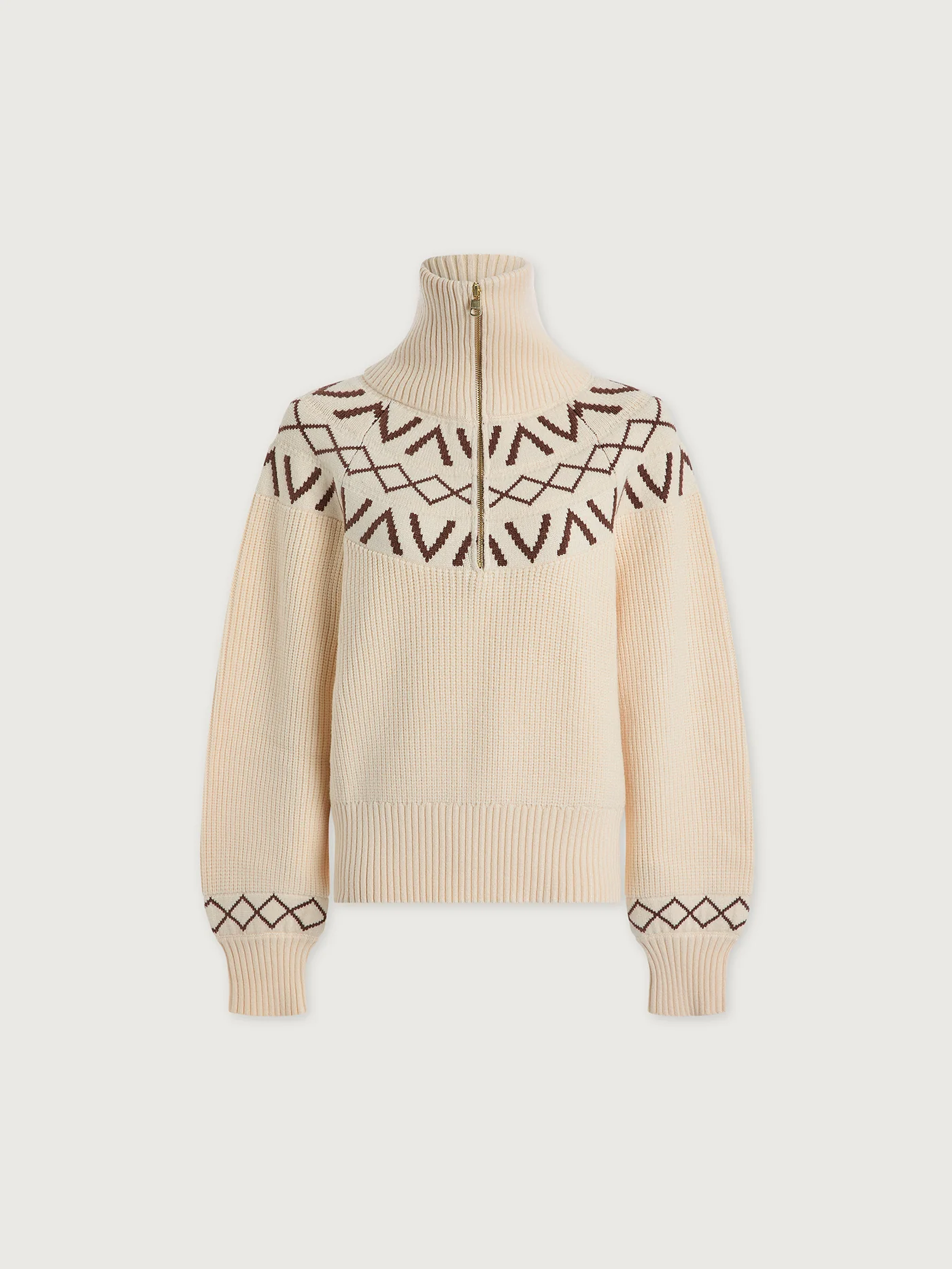 Sigrid Fairisle Half Zip Pullover